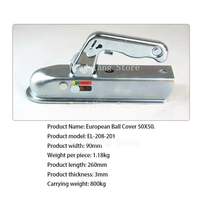 Suitable for Trailer Hooks, 50mm Hooks, Ball Hooks, RV Parts, Camping Vehicles, RV Accessories view 2
