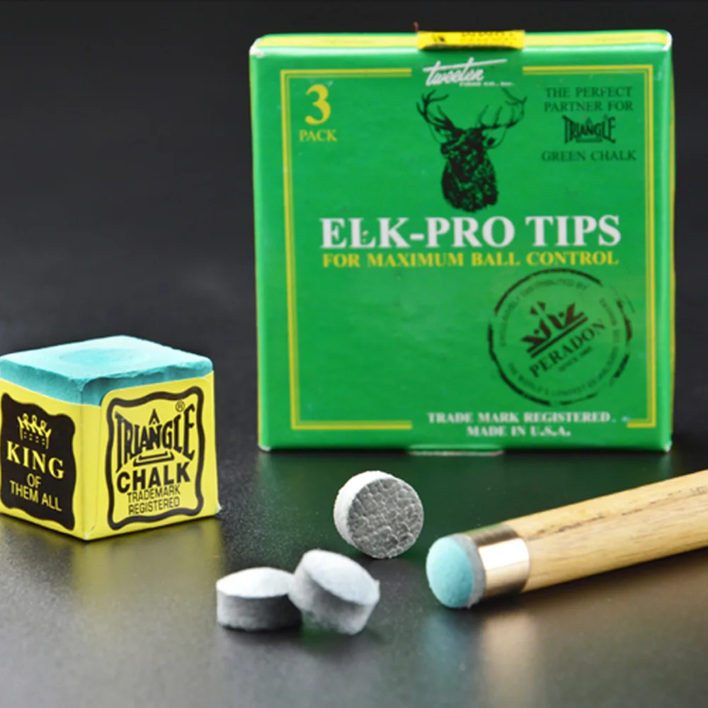 Ronnie O'Sullivan  ELK-PRO Tips Professional Pool Cue Tips Billiards Accessories Several Options Moistureproof Optimal Tips