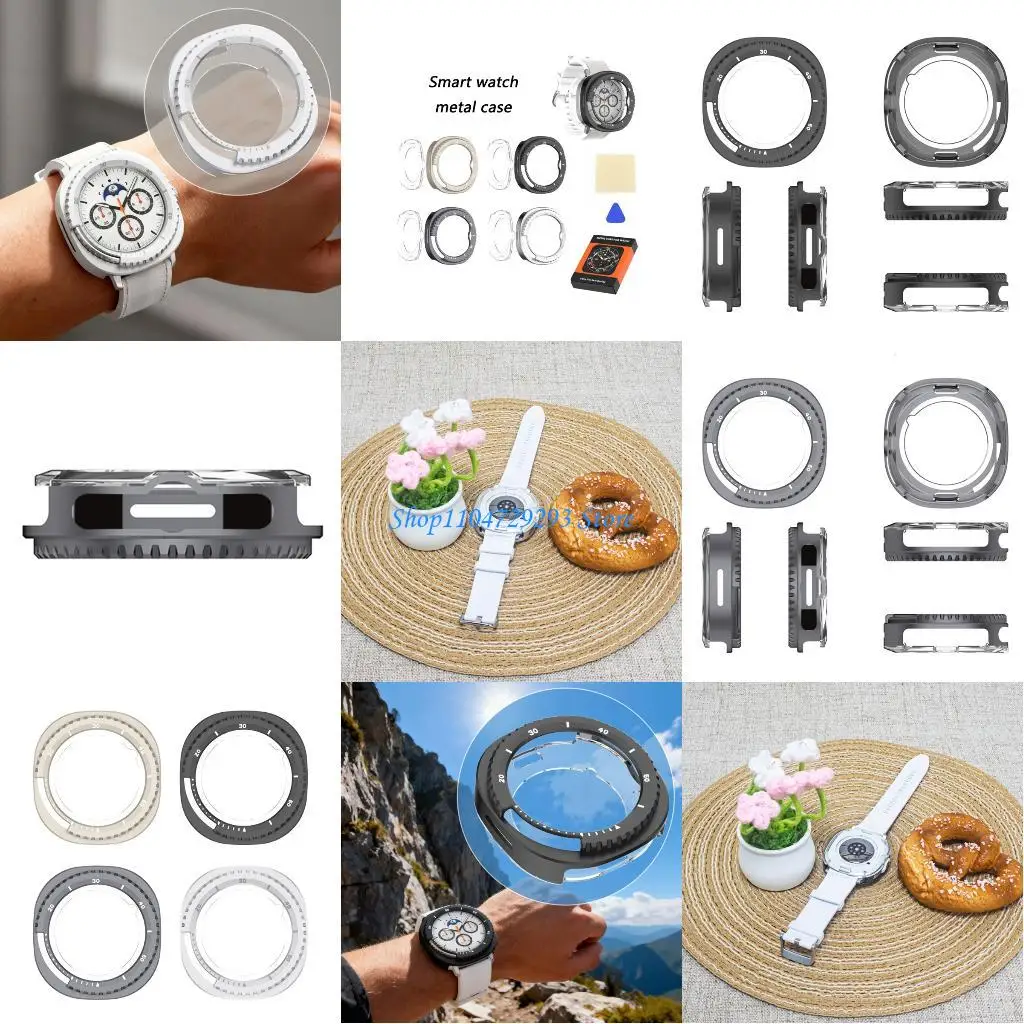 

Y2GD for GXY W8C 46mm Smartwatch Impact Resistant Design Raised Bezel for Screen Safety Multiple Color