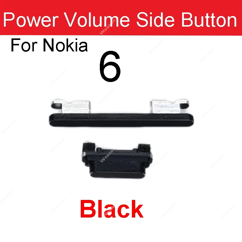 Power Volume Side Buttons For Nokia 6 7 8 5.1 Plus 6.1 7.1 8.1 X7 X5 On Off Power Volume Side Keys Replacement Parts