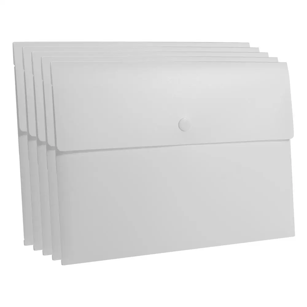 With Snap Button Closure File Folders Pouch Document Organiser Paper Organizer Document Folder Waterproof Storage Bag