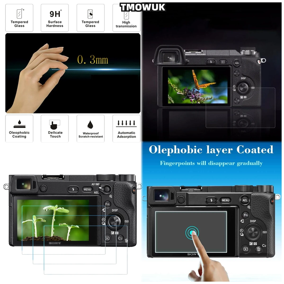 

Long-Lasting Tempered Glass For Sony Alpha A6600 A6000 A6100 A6300 A6400 A5000 NEX-Series