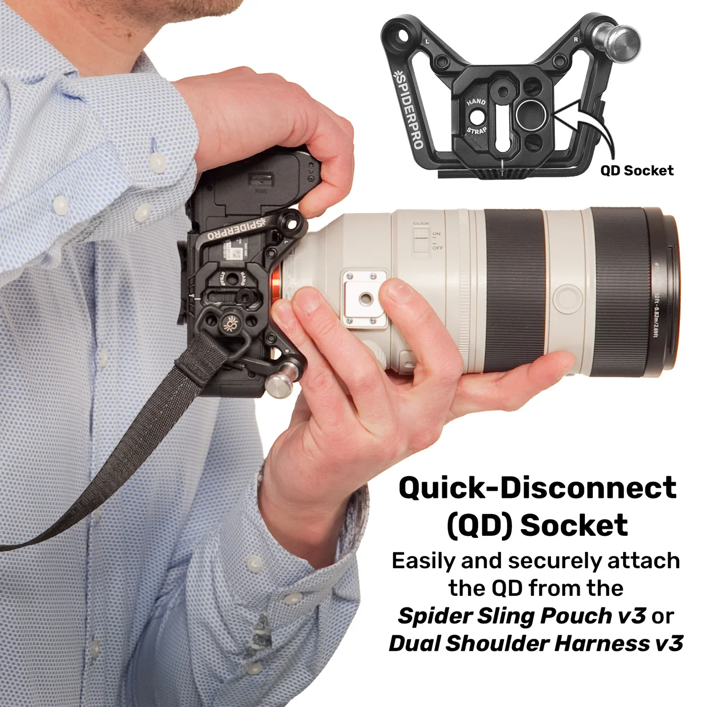 SpiderPro Dual-Kamerasystem V3 - Für DSLR + Spiegellose Kameras – Detail 8