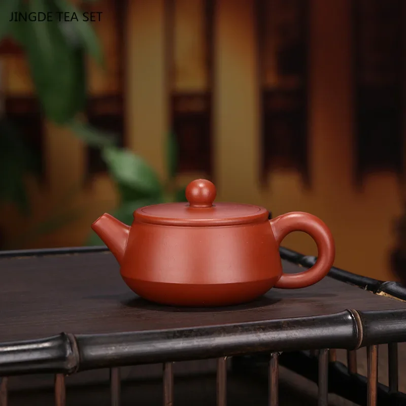 1PCS 90ML boutique Yixing teapot classic retro original mine big red robe handmade purple clay teapot zisha tea set