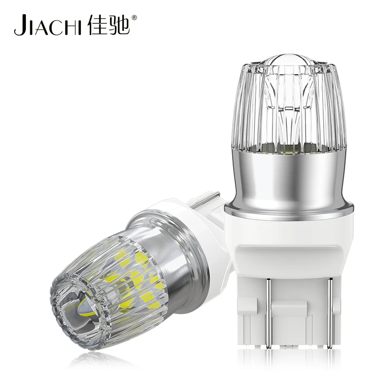 Jiachi 100PCS Wholesale 7443 7440 Led Light Bulb 2835SMD W21/5W 1156 P21W 1157 Backup Reverse Lamp for Auto 6500K Cool White 12V