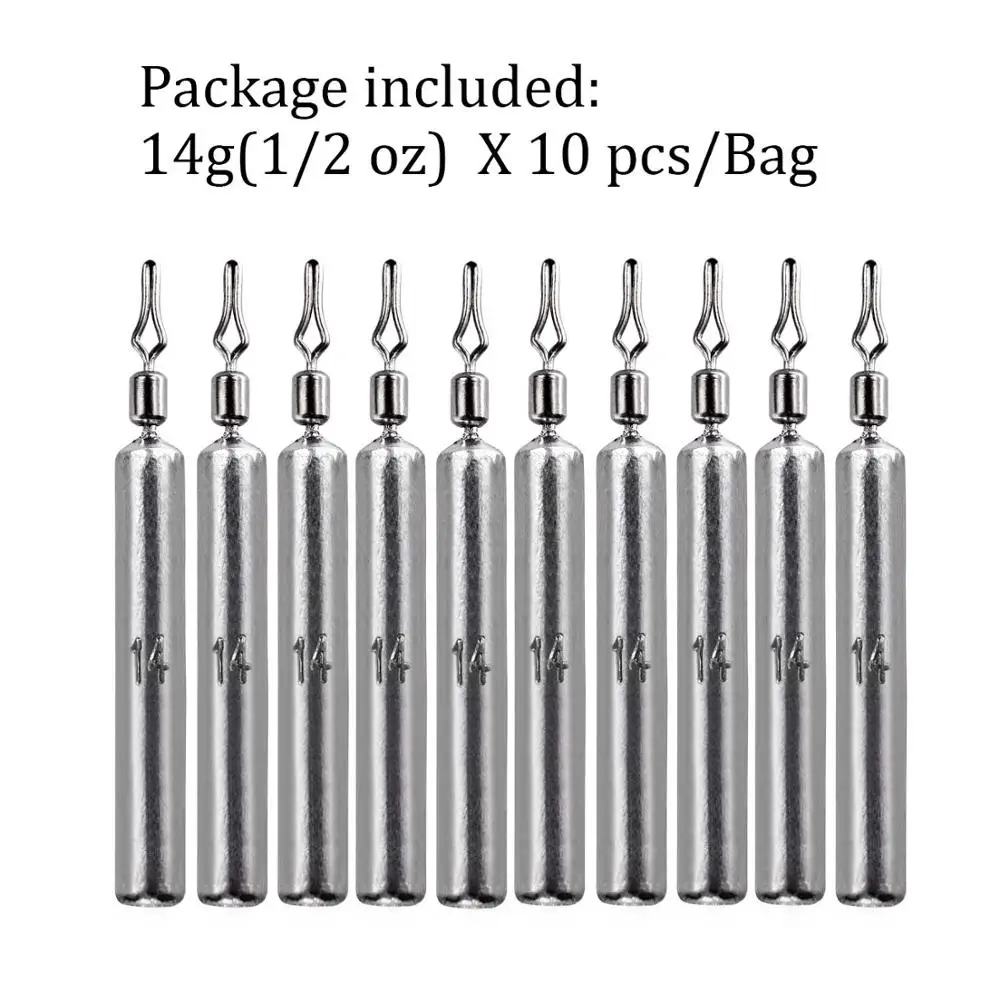 10 Stück Angelblei 3,5g 5g 7g 10g 14g 20g Drop-Shot-Gewichte Angelzubehör