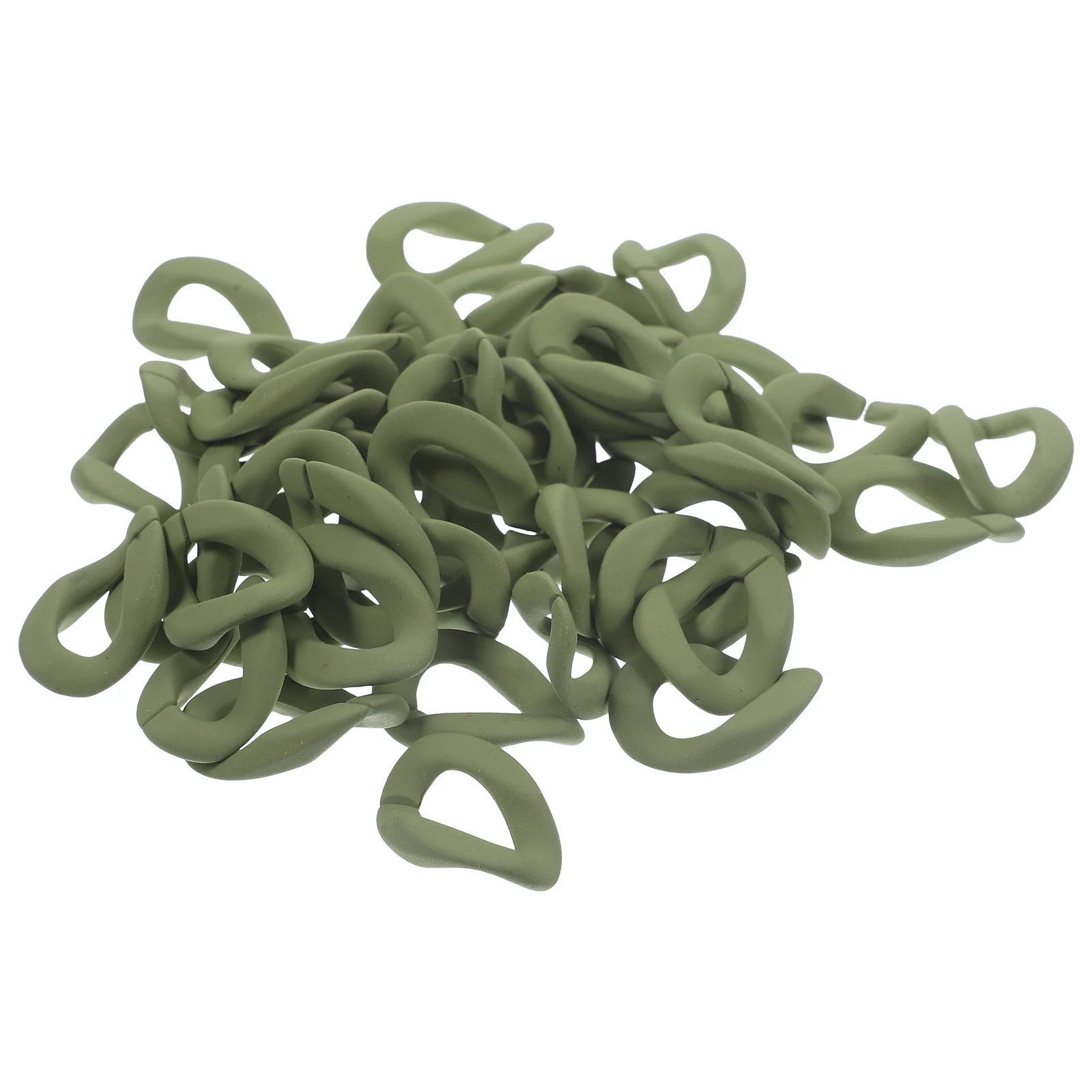 50pcs Plastic Chain Links Diy Jewelry Necklace Chains Handmade Ornaments Multi Functional Adjustable Chains For