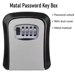 Password Key Box Wall Mounted Large Key Box Apartment Homestay Lock Box Metal Key Boxs Password Locks