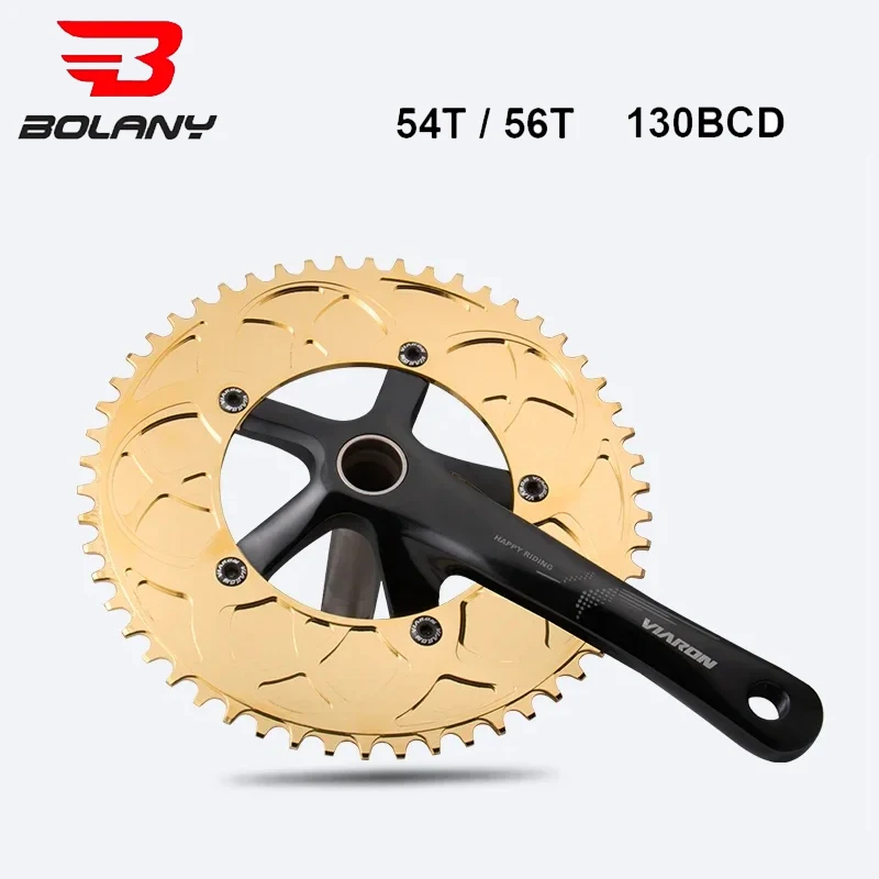 

Звездочка для складного велосипеда BOLANY 130BCD 54T/56T с положительными зубьями, алюминиевые аксессуары для велосипеда с ЧПУ