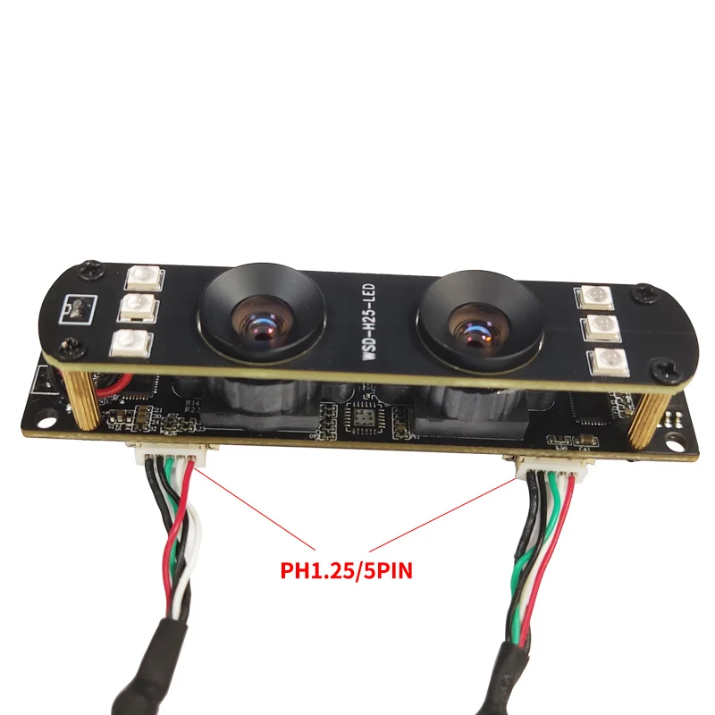 HD 2MP Binocular USB camera module infrared  night vision Drive-free plug and play IR，International standard UVC protocol