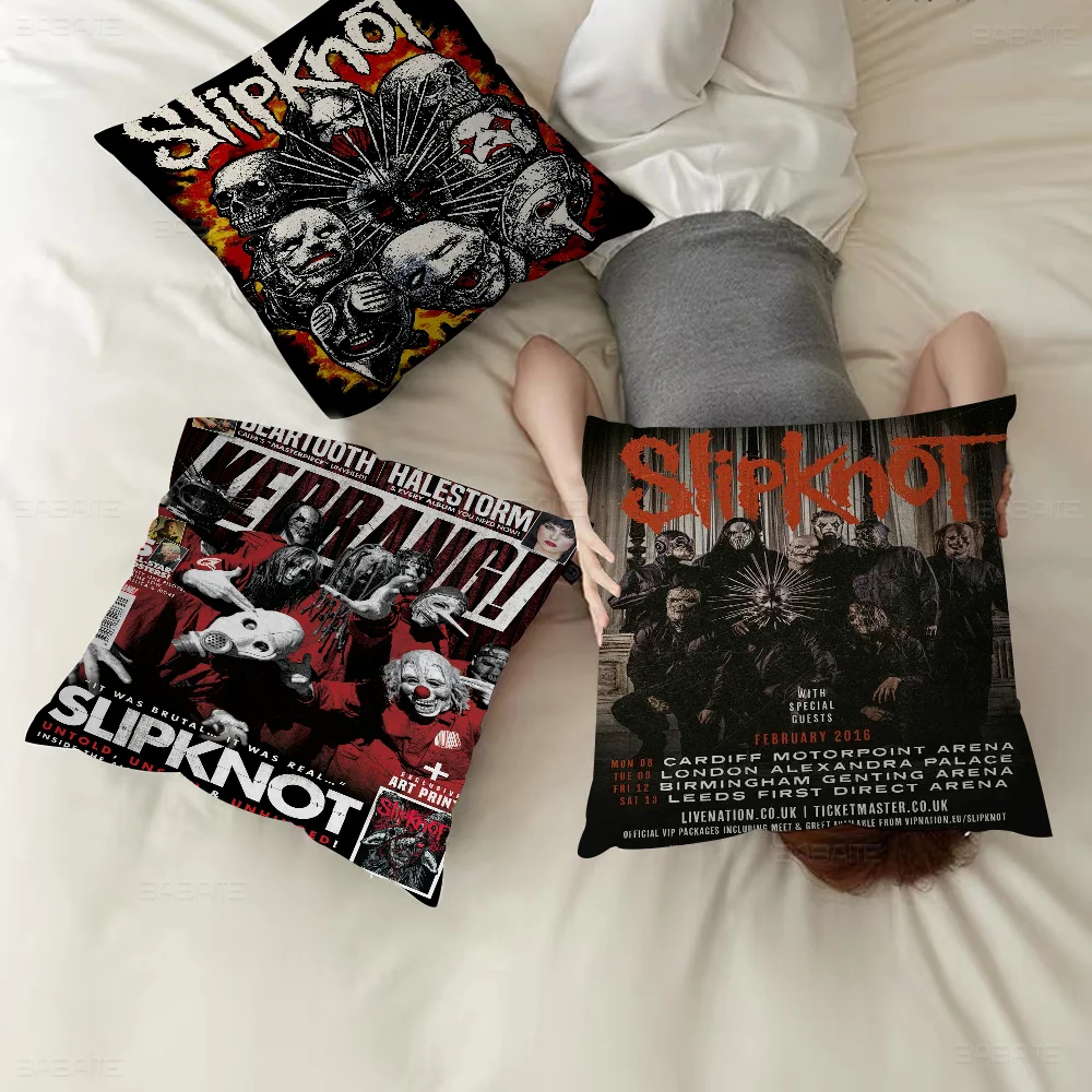 Heavy Metal Rock Band S-Slipknot Cushion Cover Pillow Cover Decor Pillowcase Printed Cushion Case For Couch