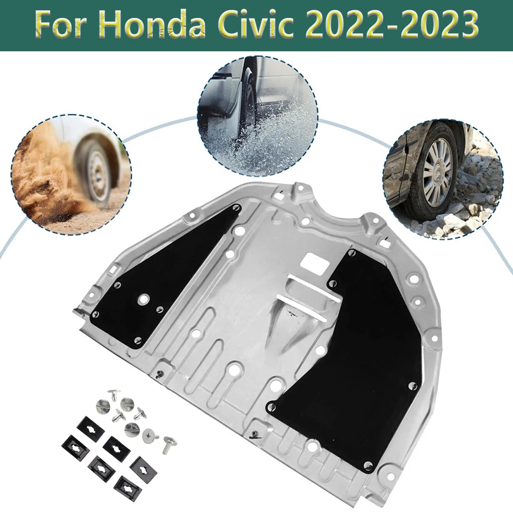 

74110-TBA-A00 74111-T20-A00 для Honda Civic 2022-2023, защита от брызг двигателя под автомобильным щитком, аксессуары для платы