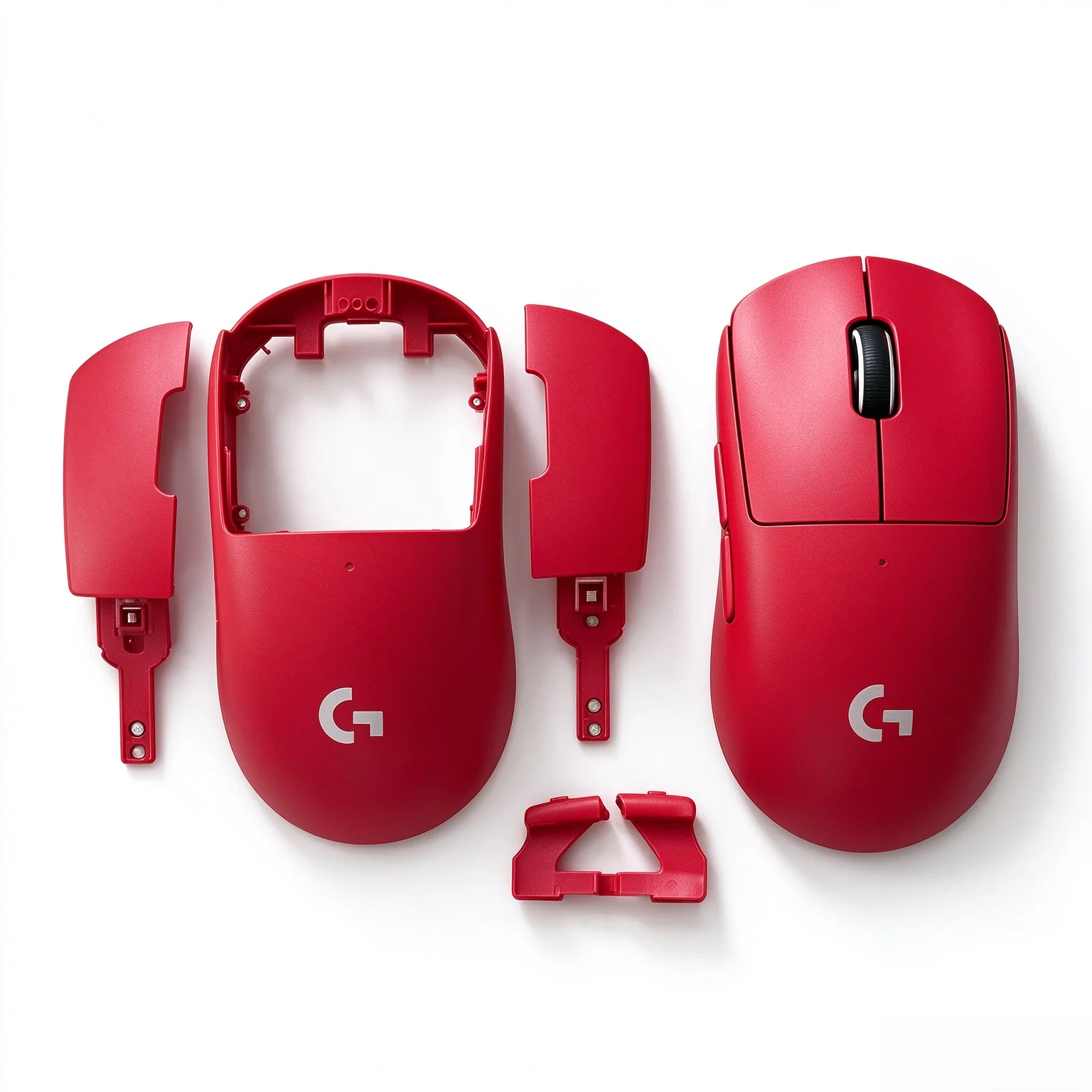 Brand New Original 4Pcs Shell Kit For Logitech GPW 2 G Pro X Superlight 2, Black White Red Pink, Exclude King Kong Version