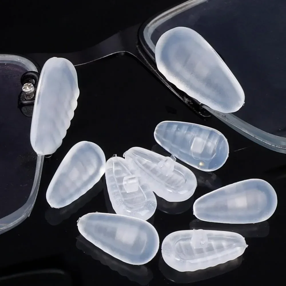 8/20PCs Glasses Nose Pad Accessory Box Silicone Nose Bridge Pad Pressure Reduction Anti-slip Pressure Relief Nose Pad Eye Frame view 5