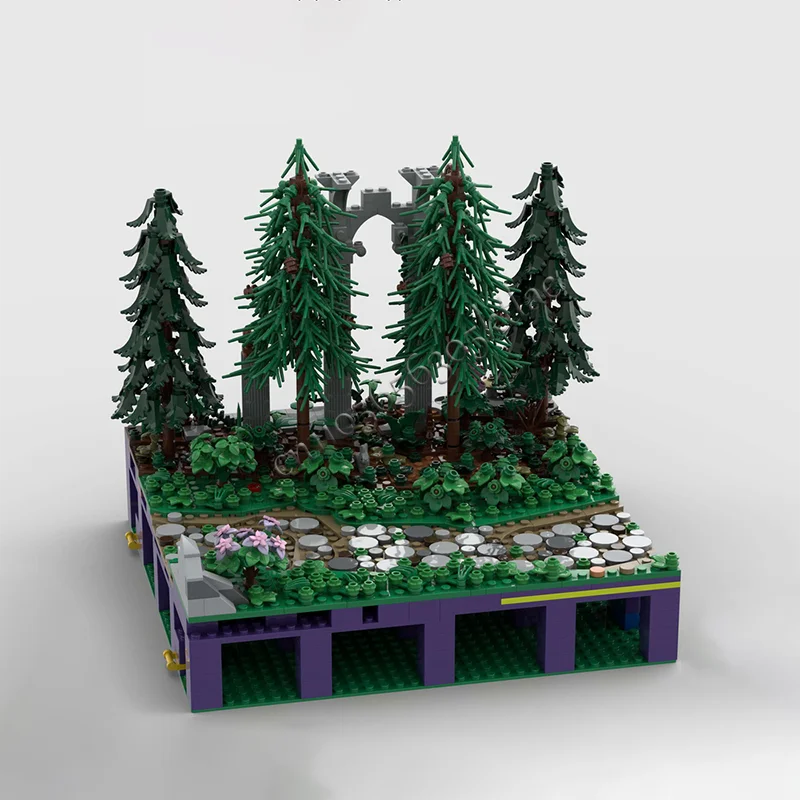 Popular 1525 PCS Ruins Of Castles In The Forest Modular Model Architecture Building Block Diy Education Assembly Kids Toys Gifts