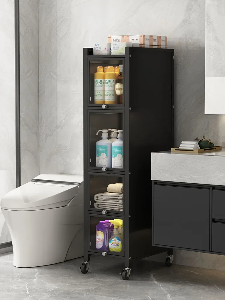 

Space aluminum toilet narrow edge cabinet, bathroom sink, bathroom storage, bathroom storage, and storage rack