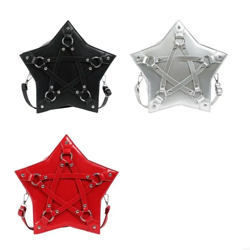 A3PE Gothic Star Pu Leather Counter Crossbod