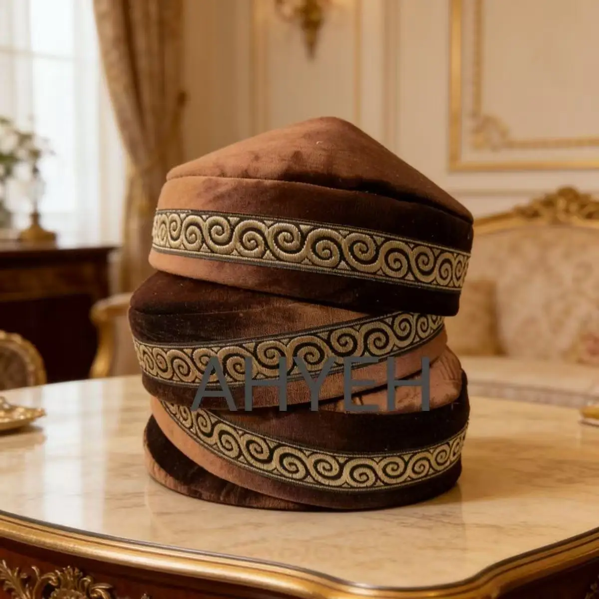 

Мусульманские головные уборы для мужчин: хлопковая шапка-куфи, исламская кипа, еврейская, турецкая, арабская, осенне-зимняя, Дубай, 03668