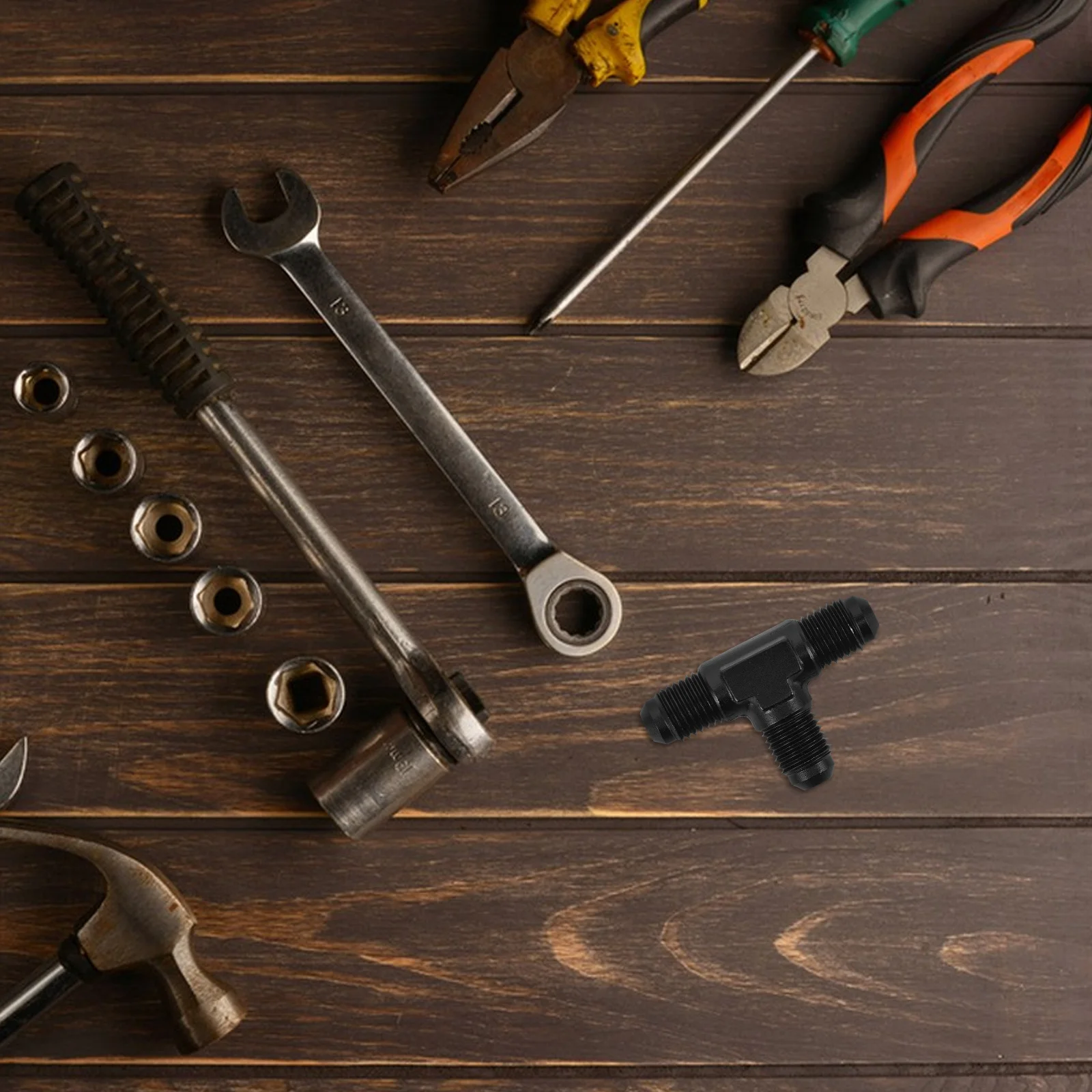 

Brake T-Connector Fuel Line Adapter Kit Metal Quick Connect Fittings For Car Modification Engine Fuel Pipe Connector Automotive