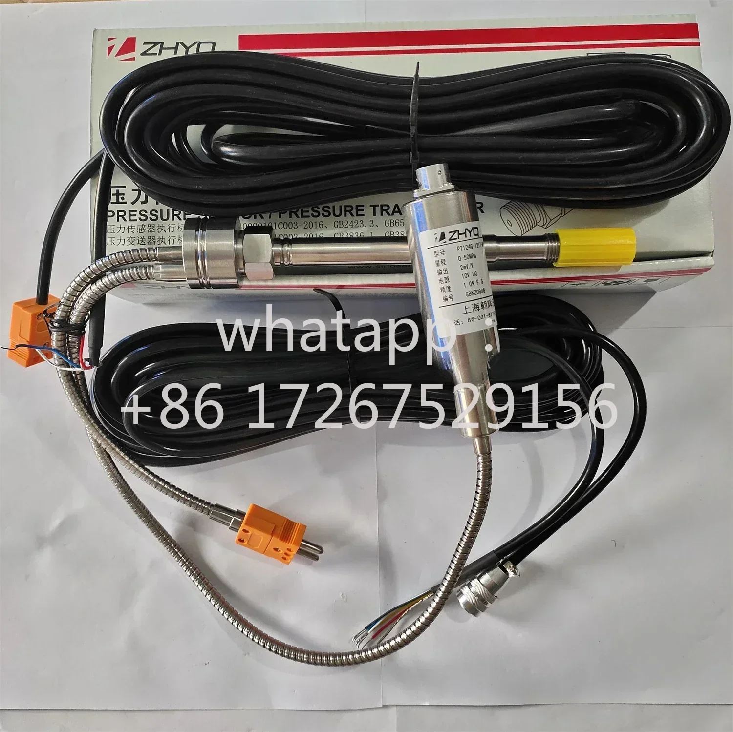 

Original second-hand ZHYQ PT124G-121T-50MPa-M14-152/460-K flexible melt pressure sensor output 2 mV/V