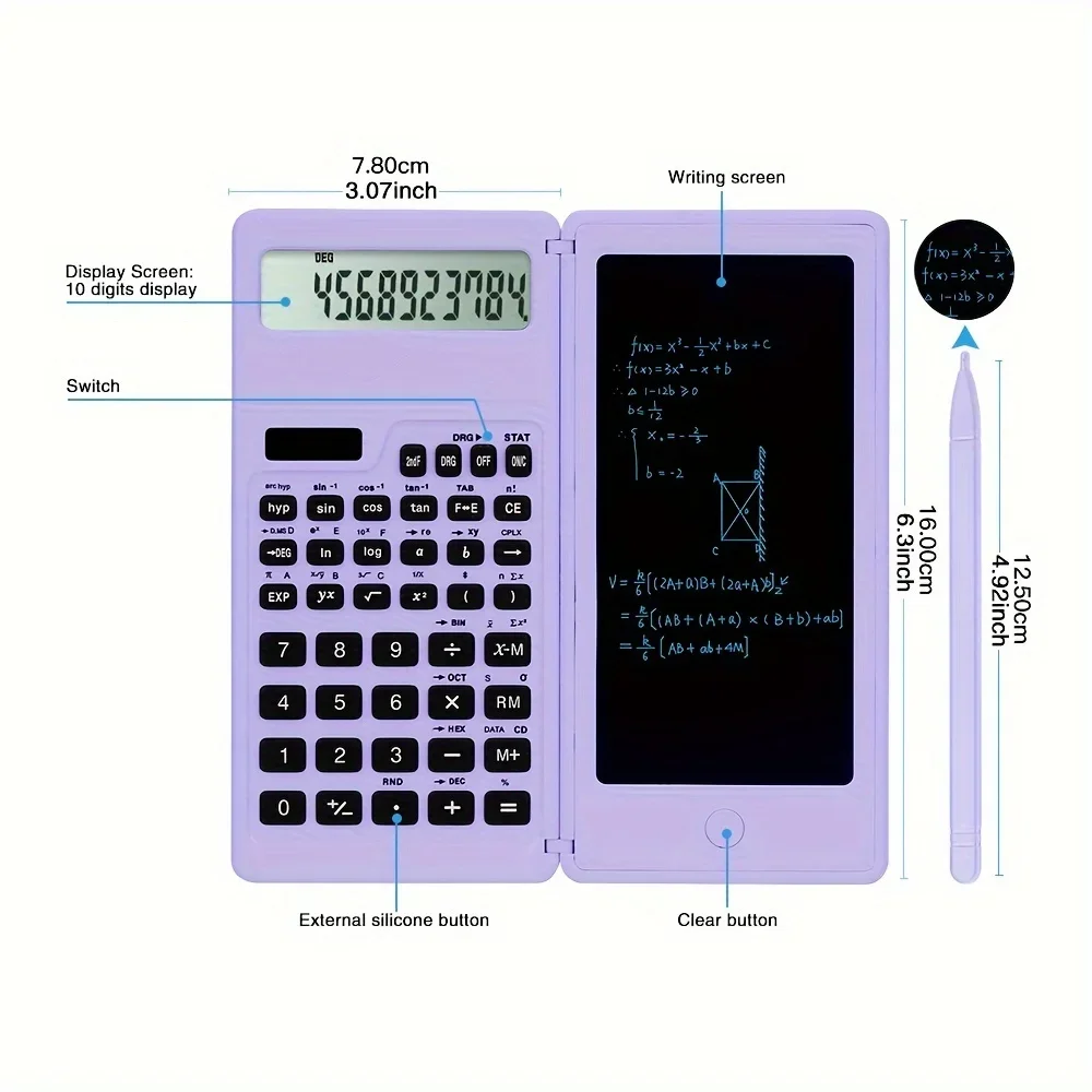 Solar Science Calculator, Multifunctional  Calculator, Trigonometry,Suitable For Students, Teachers, And Business Professionals