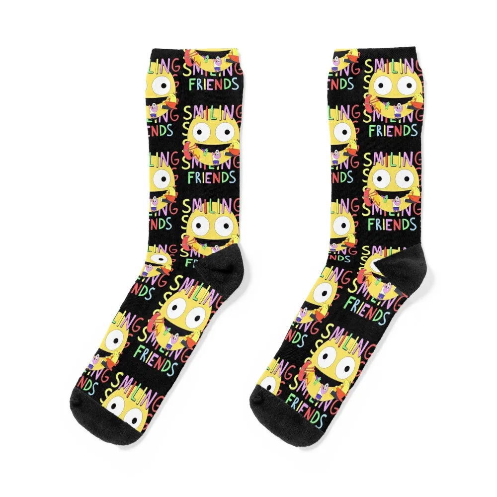 Cute Smiling Friends Socks anti slip football bright garter Boy Child Socks Women's