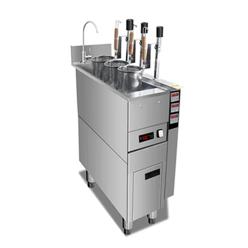 Boiler Noodle Cooker, Commercial Automatic Lift Up Cooking Machine, Stainless Steel, Restaurant Kitchenette Available