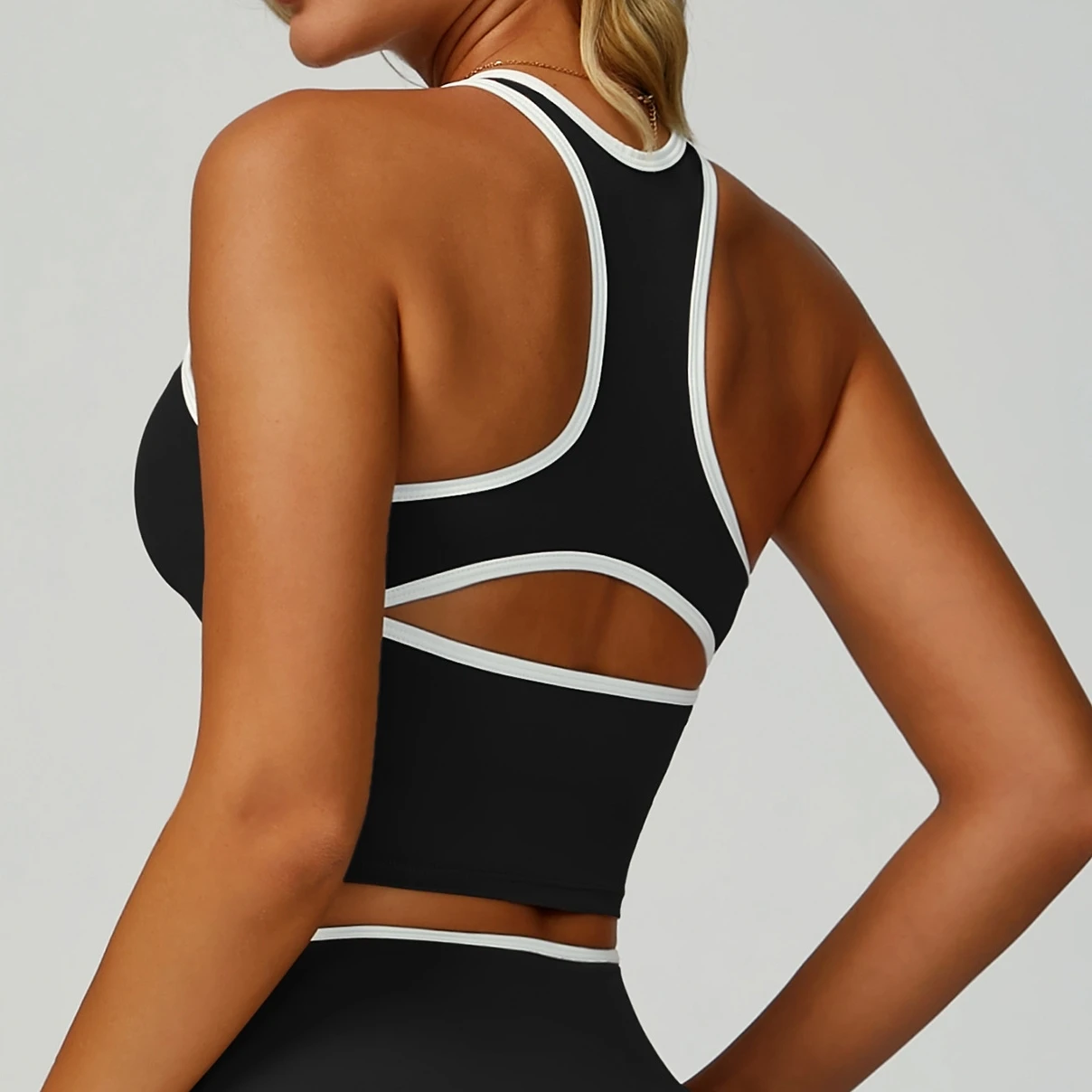 

Sexy Backless Yoga Tank Top Fitness Yoga Underwear Women's Sports Bra Push Up High Strength Fitness Bra Running Gym Fitness Tops