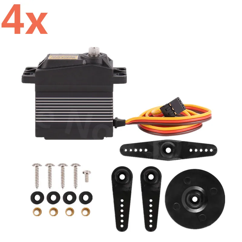 4 stücke Hohe Drehmoment RC Servo 15kg Digital Metall Getriebe Turm Pro MG958 Standard Metallgetriebe Auto Monster Truck 1/5 baja