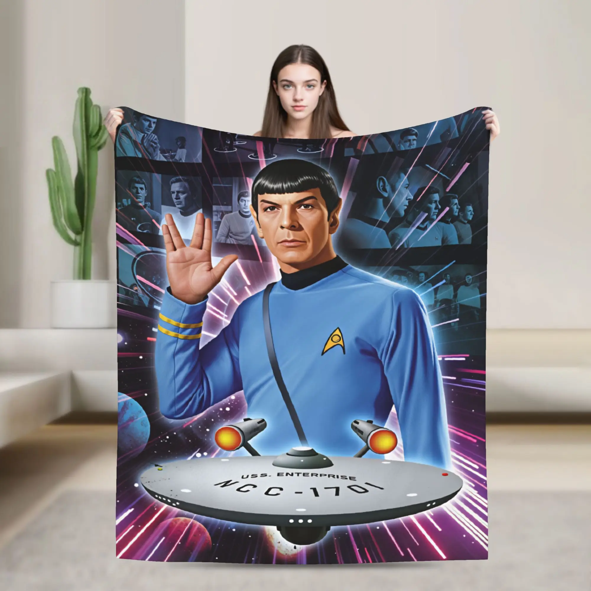 Warm Soft Blanket Travel S-Star T-Trek Ship Movie  Bedding Throws  Flannel Bedspread For Couch Bed Novelty Sofa Bed Cover