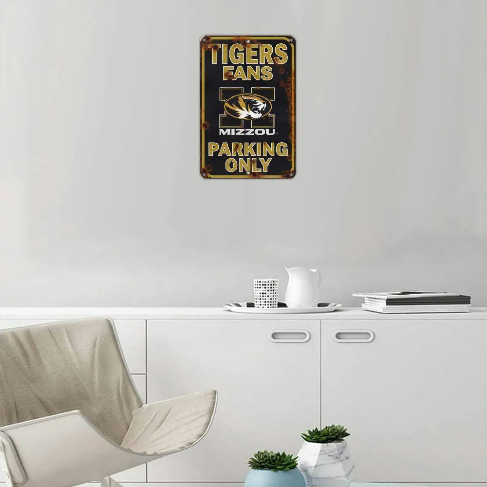 Missouri Tigers Parking Only Iron Sign Classic Design Suitable For Wall And Bar Decoration A Perfect Choice For The Living Room