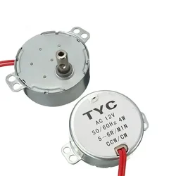 Stable Synchronous Motor 5-6 r/min Pro TYC-50 AC 220V 12V 50/60Hz Torque 4KGF.CM 4W CW/CCW Microwave Turntable for Electric Fan