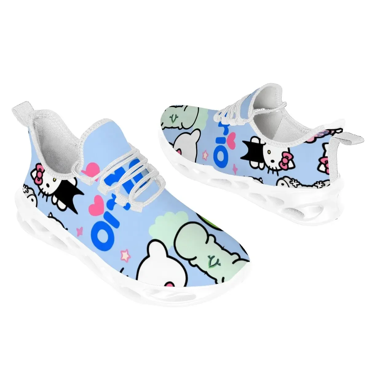 أحذية جديدة للوالدين والطفل مع أحذية مسطحة خفيفة الوزن ذات رسوم متحركة ديزني ميكي ويني ذا بوه وهالو كيتي