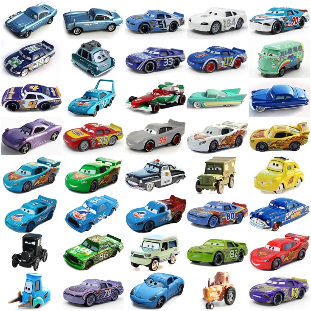 

Cars Disney Pixar Cars Lightning McQueen Alloy Metal Model Car Toy Mater Sheriff Metal ToysVehicles Boy Festivals Children Gifts