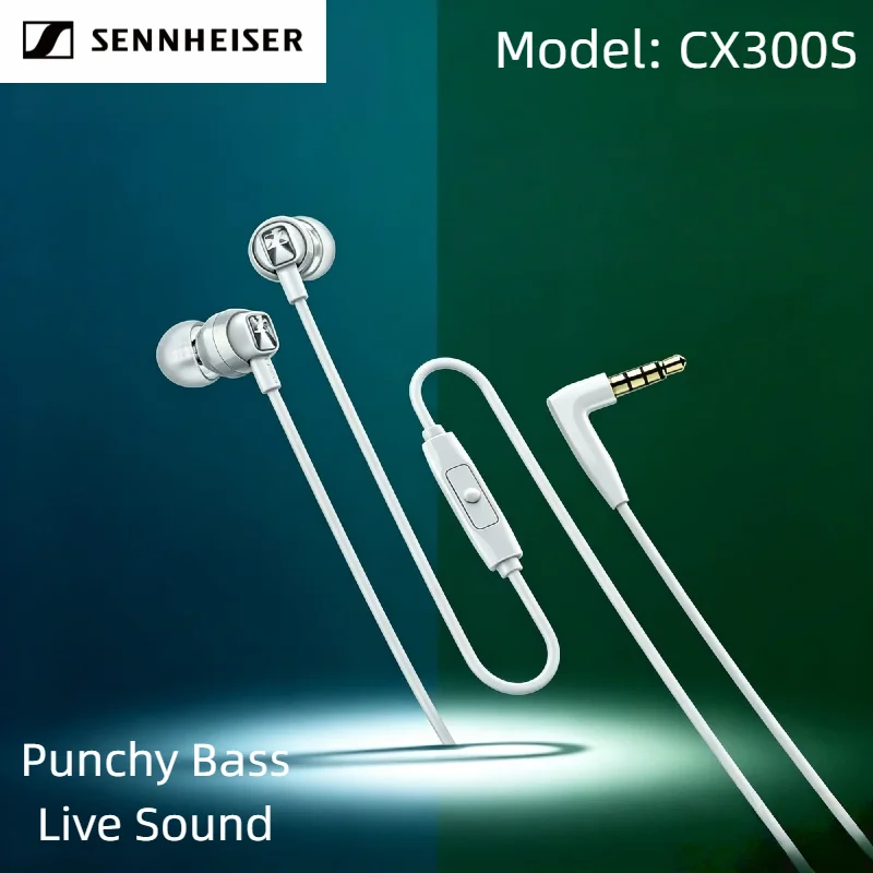 Audífonos Intrauditivos con Cable CX300S Sennheiser 2026 para Juegos, Música, Cancelación de Ruido, Control Inteligente, Sonido Puro Máximo