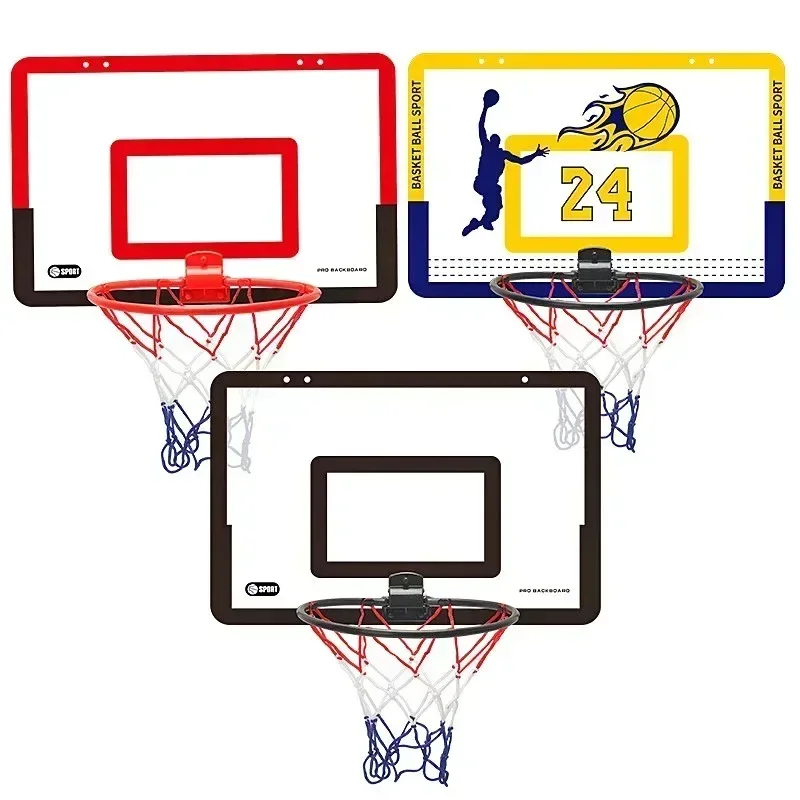 Punch Free Wall Hanging Basketball Backboard Foldable Rim Net Set Indoor Household Wall Mount Shooting Sports Entertainment Kit view 6