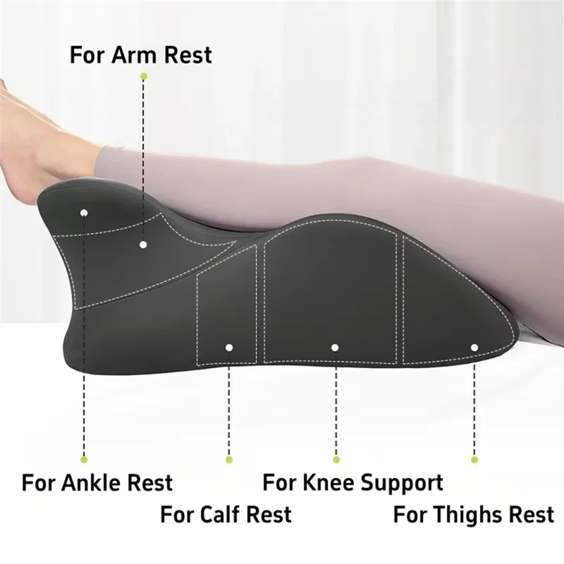 Ergonomic Waist Support Sleep Pillow Memory Foam Bed Cushion Varicose Relief Prone Positioning Cervical Traction