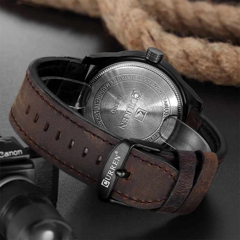 Top Brand Luxury Watches for Men Sports Casual Business Fashion Leather Strap Date Quartz Wristwatches Male Clock Drop Shipping