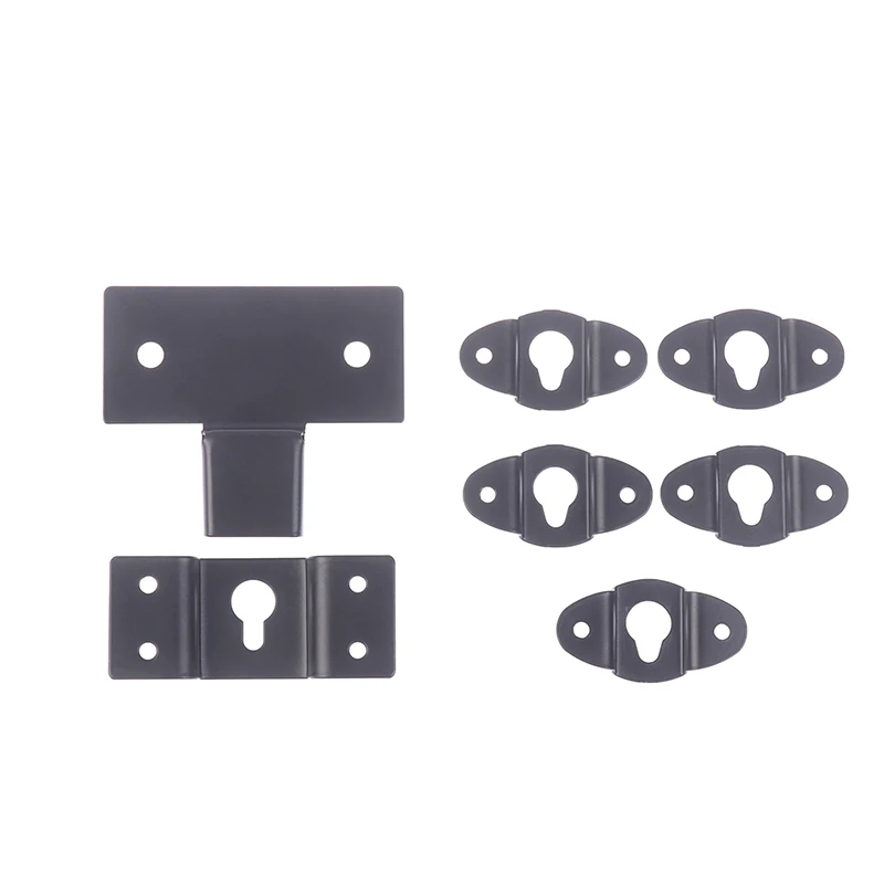 Metal Speaker Brackets Stand Black Wall Mount Iron Hook Hanger Plate For Speaker Surround Sound Bracket Easy To Install