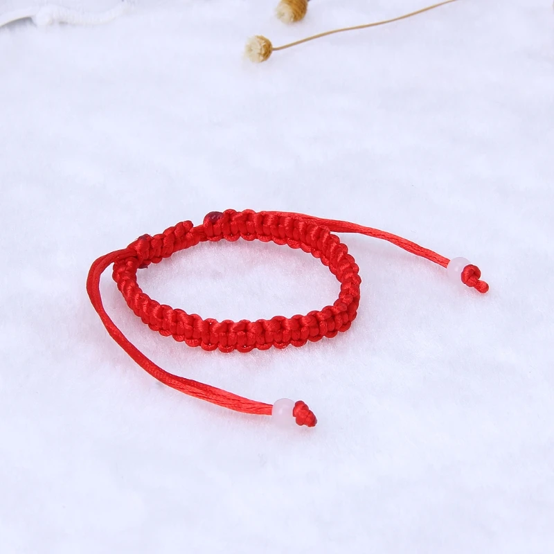 Simple Red String Braided Bracelet Lucky Kabbalah Bracelets for Protection Good Luck for Success Amulet Jewelry Decor Gi