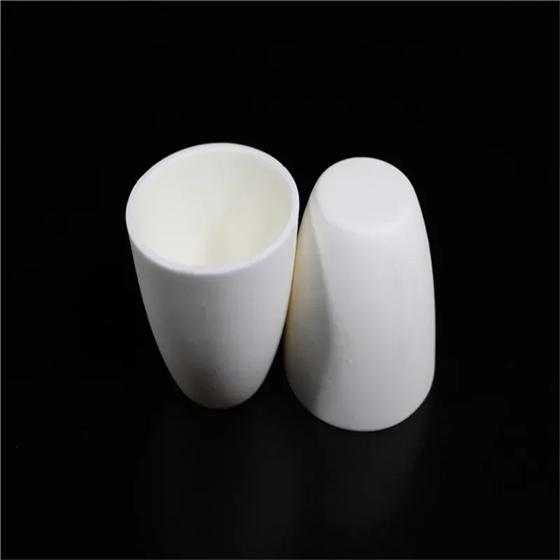 

99.3% Alumina Crucible with Lid, 50ml Arc-Shaped Corundum Ceramic Sintered Crucible