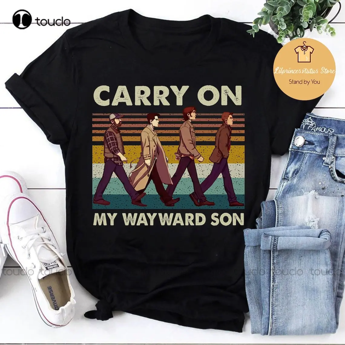 Carry On My Wayward Son Vintage Supernatural Shirt Supernatural Shirt Winchester Shirt Dean Winchester Shirt Xs-5Xl Custom Gift