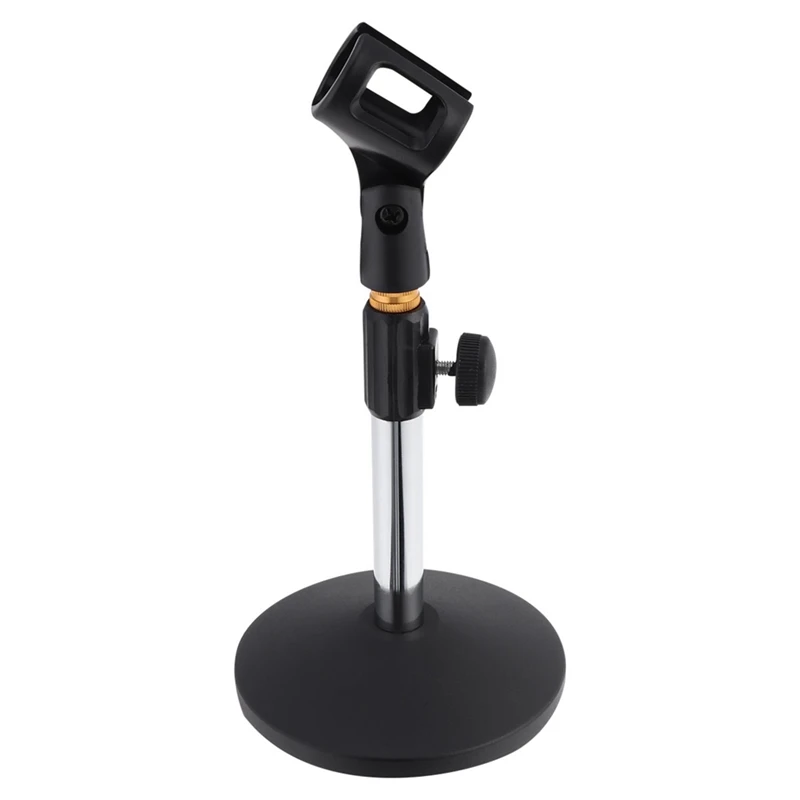 

Desk Microphone Holder For Microphone Stand Metal Base Desktop Bracket For Home Live Broadcast Online Conference