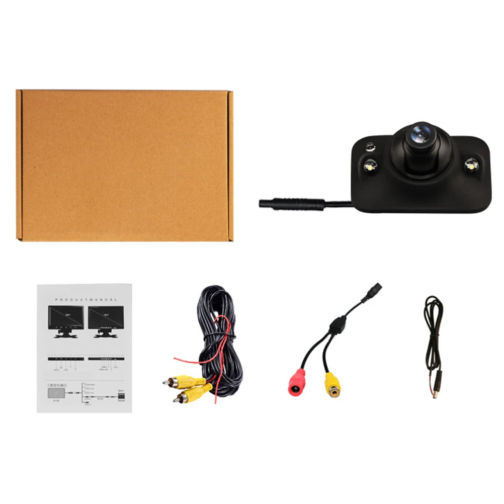 

Car Side Mirror Backup Camera 180° Horizontal 90° Vertical Rotation HD Waterproof IR Night Vision Monitor Easy