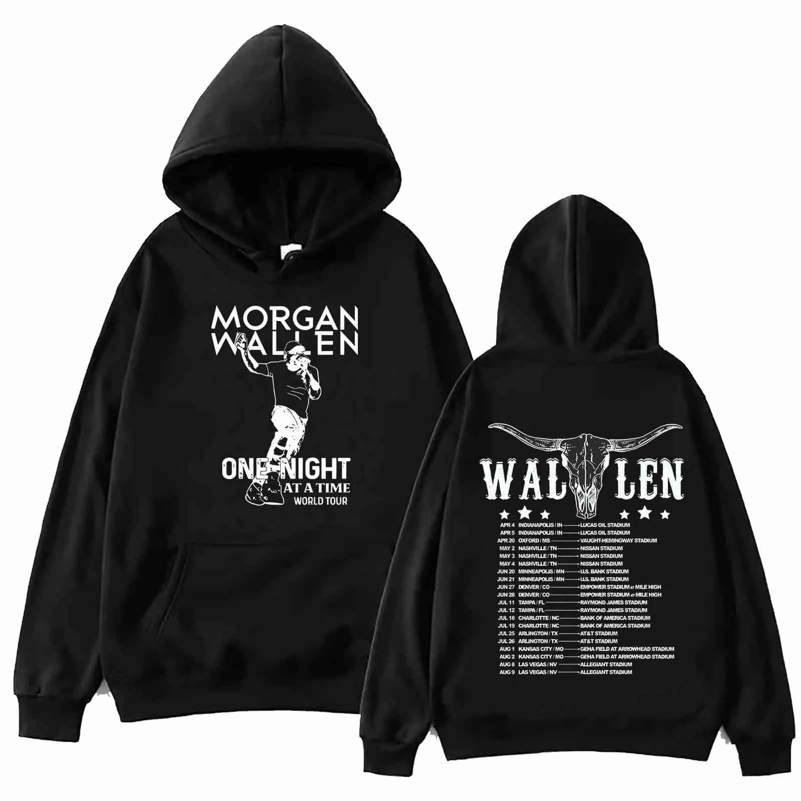 Morgan Wallen Tour 2024 Hoodie Man Woman Harajuku Pullover Tops Sweatshirt Fans Gift