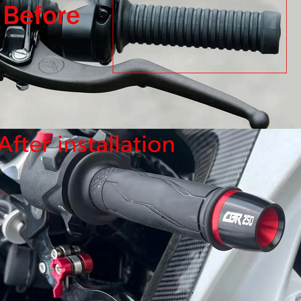 For Honda CBR250R CBR250RR CBR250 2011-2018 2017 2016 2015 2014 Motorcycles Handlebar Grip Bar Ends Cap Counterweight Plug Slide image 5