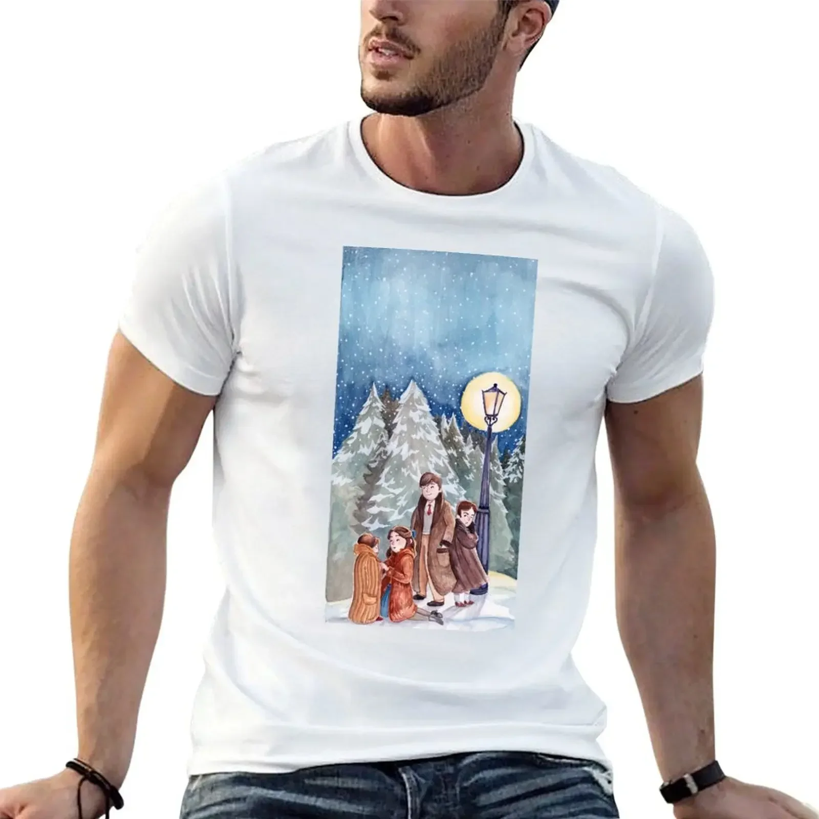 

The Chronicles of Narnia: The Lion, The Witch, & Wardrobe T-Shirt quick-drying new edition animal prinfor boys mens fashion