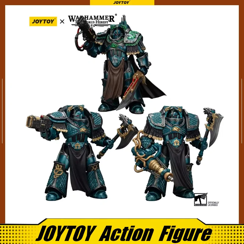 

JOYTOY Warhammer 30K 1/18 Action Figure Alpha Legion Lernaean Terminator 3PCS Anime Military Model Garage Collection Model