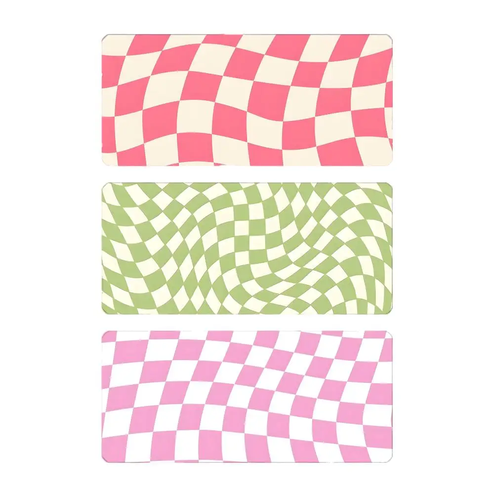 Twisted Colorful Checkered Art Mouse Pad Mousepad Large Gaming LockEdge Thickened PC Table Desk Mat