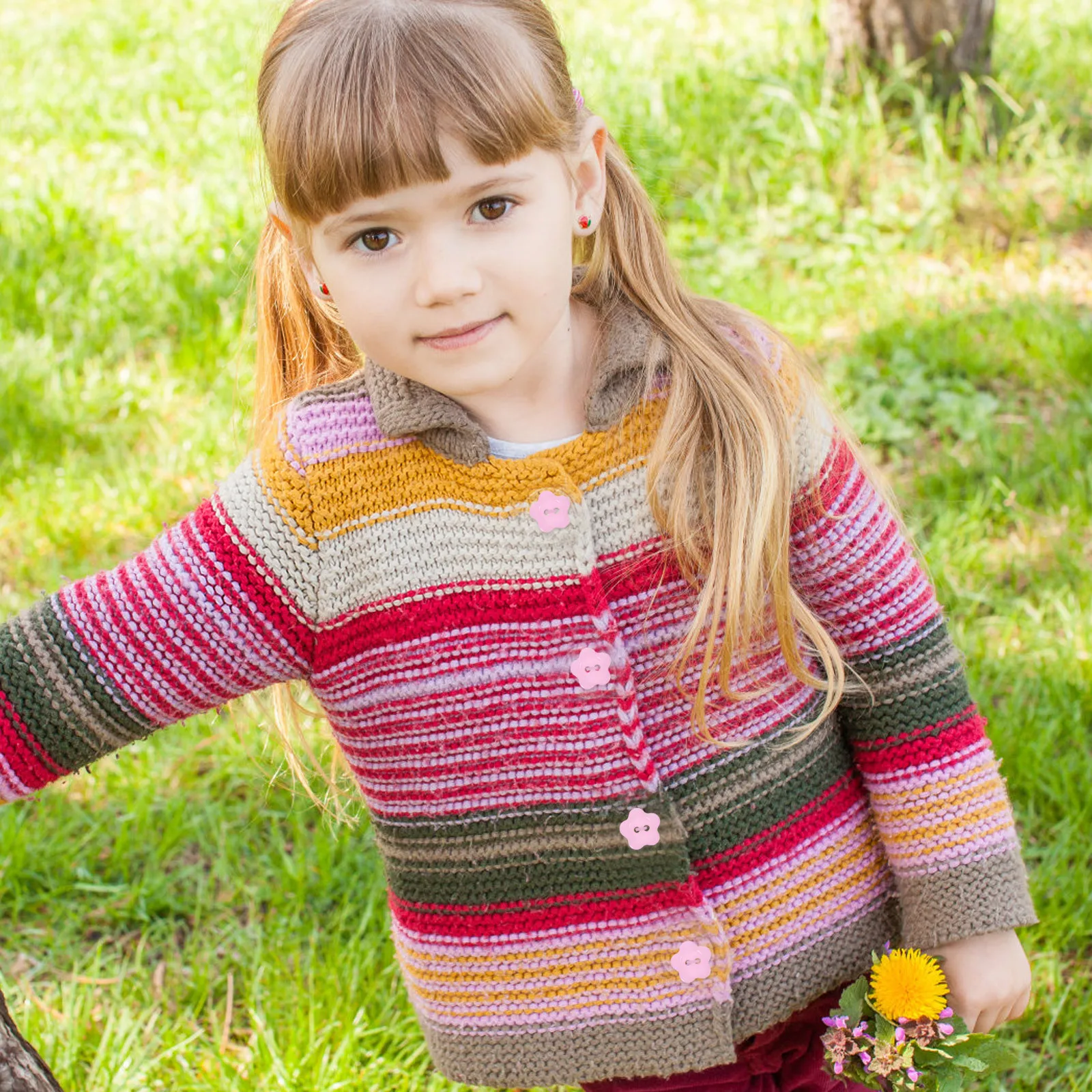 

20Pcs Resin Flower Buttons for Crafts Floral Button Women Clothing Decoration Sewing Knitting Card Making DIY Scrapbooking